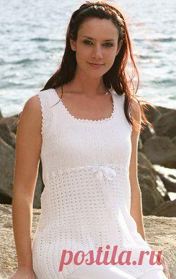 Туника спицами.