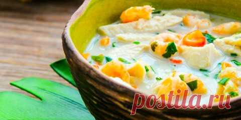 *ТОМ ЮМ ГУН*: ТАЙСКИЙ СУП ИЗ КУРИЦЫ И КРЕВЕТОК