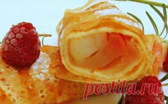 Вкуснейшие блинчики с яблоками и корицей