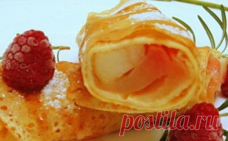 Вкуснейшие блинчики с яблоками и корицей