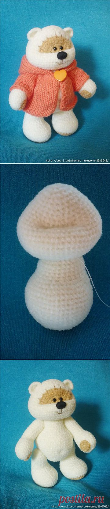 Фото мастер-класс: Как связать мишку тедди - Вязание спицы