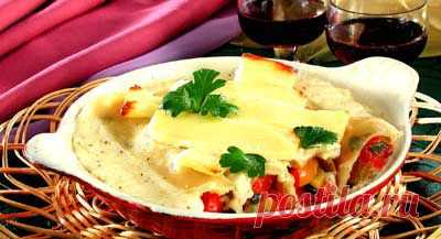 Каннеллони со сладким перцем. - Рецепты - Доставка пиццы, обедов, суши, питьевой воды домой и в офис, банкет, кейтеринг, организация мероприятий в Петербурге