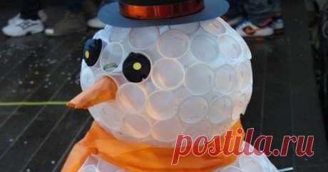 Снеговик из носка