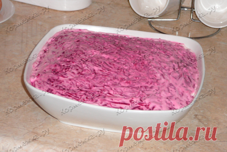 Сельдь под шубой – пошаговый рецепт