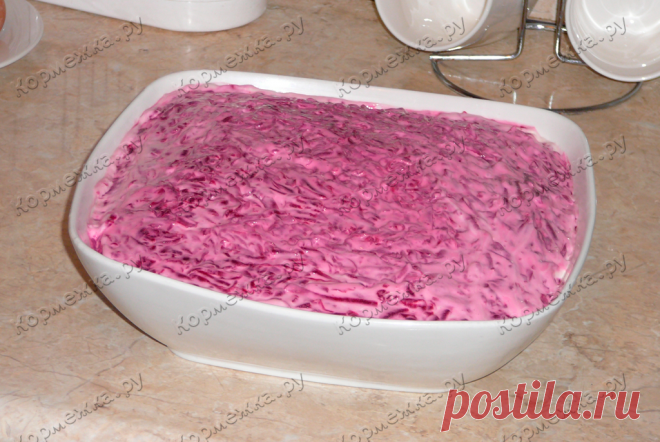 Сельдь под шубой – пошаговый рецепт