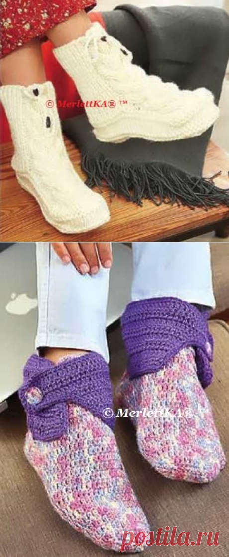 Вязание носков и обуви - идеи новогодних подарков