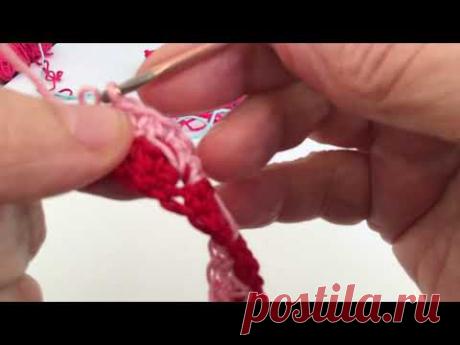 Малоизвестный цветной узор Прихватка для горячего Курсы вязания крючком для начинающих
