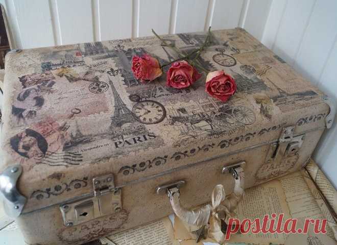Декор старого чемодана - идеи и применение в интерьере