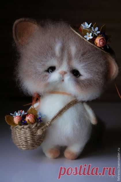 Умилительные валяные пушистики Кристины Шаблиной — Рукоделие