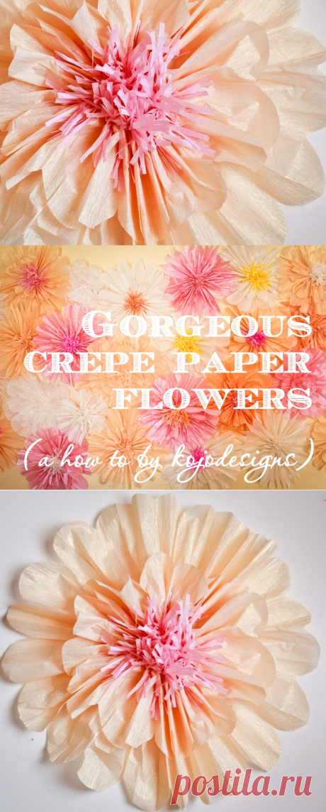 how to make gorgeous paper flowers