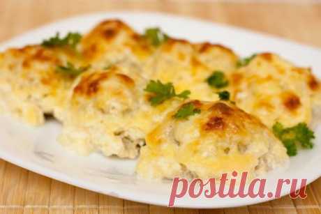 Куриные шарики в сырно-сливочном соусе