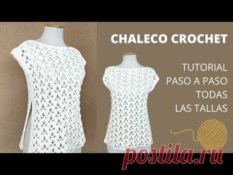 Cómo tejer chaleco a crochet paso a paso en cualquier talla