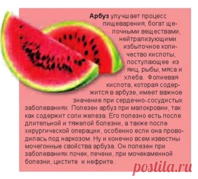Арбуз - лечебные свойства