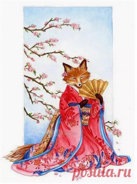 кицунэ старинная в красном халате: 10 тыс изображений найдено в Яндекс.Картинках