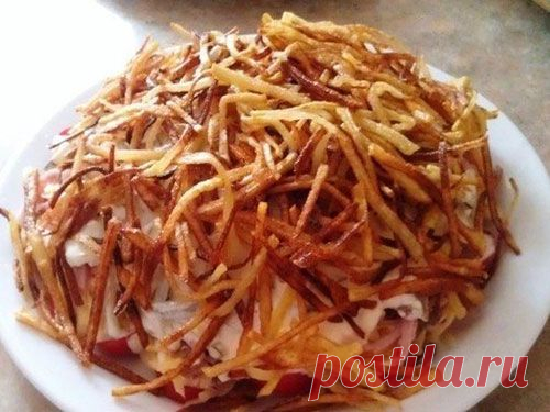 Слоеный салат "Блондиночка" | Четыре вкуса