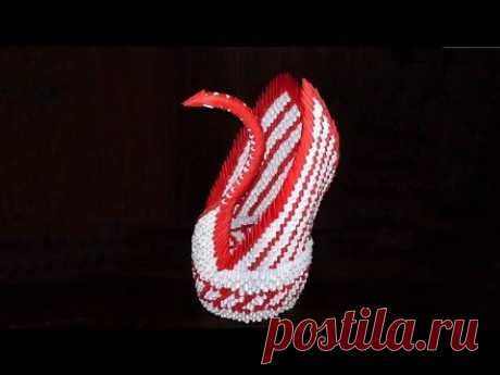 ▶ Как сделать модульное оригами большой лебедь, мастер класс (мк) - YouTube