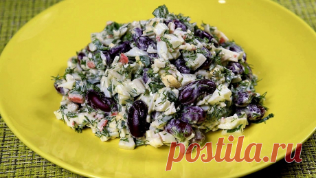 Вкусно! Поэтому всегда готовлю. Салат с фасолью и крабовыми палочками. Быстрый салатик на каждый день.Ингредиенты: На 2 порции: Крабовые палочки &mdash; 100 гр. Красная консервированная фасоль &mdash; 100 гр. Яйца отварные &mdash; 2 шт. Зелень укропа и петрушки Соль по вкусу Майонез &mdash; 1 ст.л.Приготовление:Приятного аппетита!