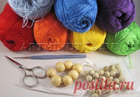 Как обвязать бусину крючком: мастер-класс для начинающих с фото