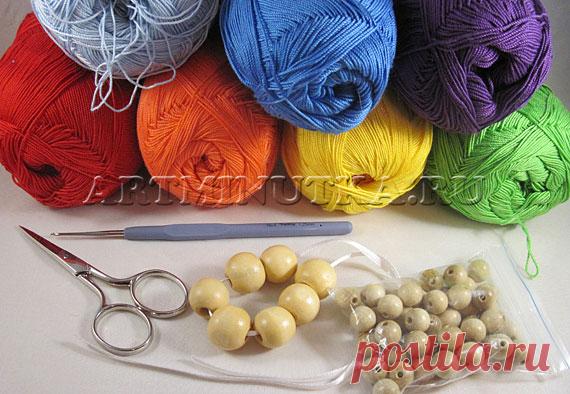 Как обвязать бусину крючком: мастер-класс для начинающих с фото