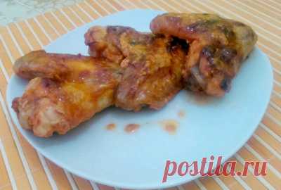 Куриные крылышки в розовом маринаде/Сайт с пошаговыми рецептами с фото для тех кто любит готовить
