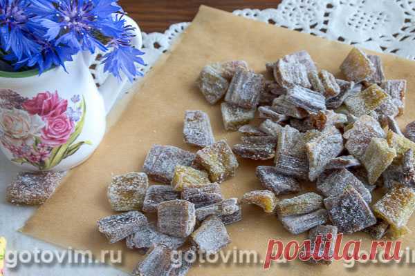 Цукаты из ревеня.
