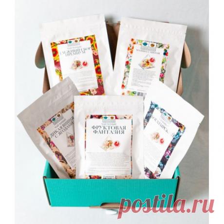 Купить Сет № 5 Сет Летняя услада: Фруктово-ягодный чай в пирамидках