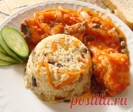 Рис с овощами и грибами - пошаговый рецепт с фото