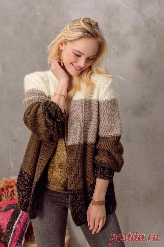 ПОКАЗЫВАЕМ вязаные КАРДИГАНЫ СПИЦАМИ + выкройки к ним и подборка пряжи из чего связать | Магазин пряжи и товаров для вязания Pryazha.su | Дзен