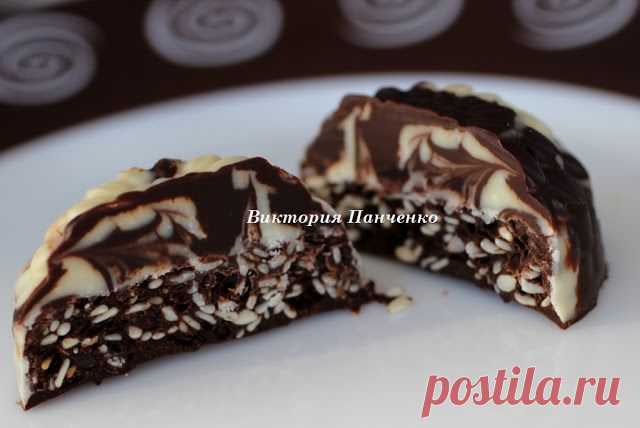 ПОБЕДА ВКУСА : Шоколадные конфеты с сезамом 