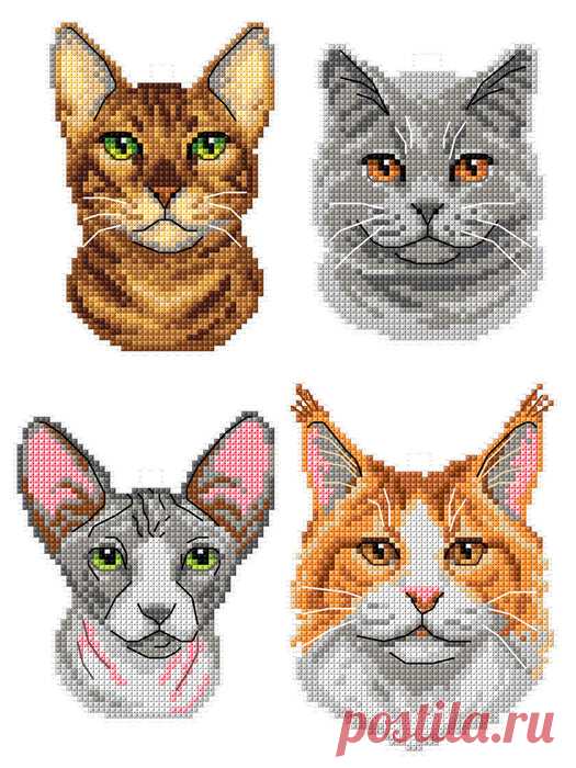 Cats 140CS Counted Cross-Stitch Kit — Wizardi