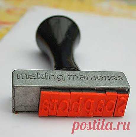 Простой штамп для мыла