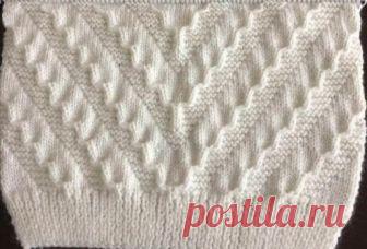 ​Оригинальный рельефный узор спицами. Конкурс для активных комментаторов в разгаре! Детали конкурса читайте тут Новая рубрика 