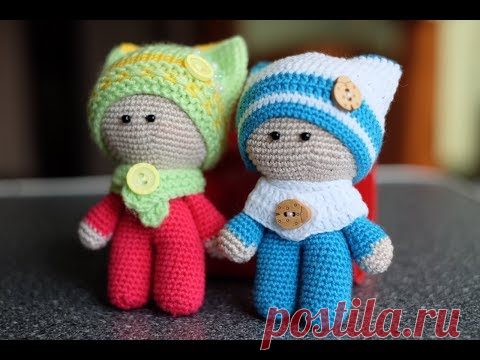 Вяжем игрушки крючком. Пупс Йо-Йо. Амигуруми.
