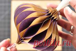 Honeycomb Ornament Tutorial - Splitcoaststampers