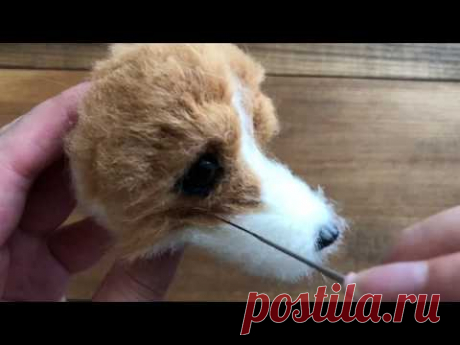 羊毛フェルトで作るビーグル犬の作り方