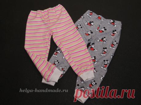 Детская одежда. Шьем штанишки для малышей (выкройка)