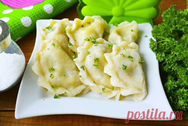 Постные вареники с картошкой и грибами, рецепт