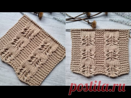 ДАРЮ к Новому Году Новую идею узора спицами🧶❤️knitting pattern .