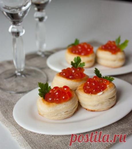 Волованы с красной икрой | Вкусный блог - рецепты под настроение