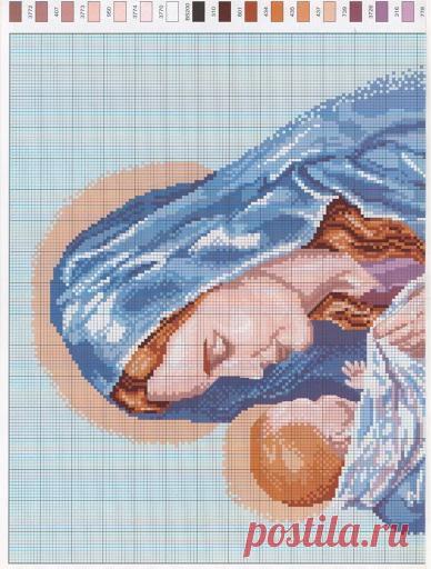 МАДОННА С МЛАДЕНЦЕМ - ВЫШИВКА ИКОН - Личные | photoshare.ru