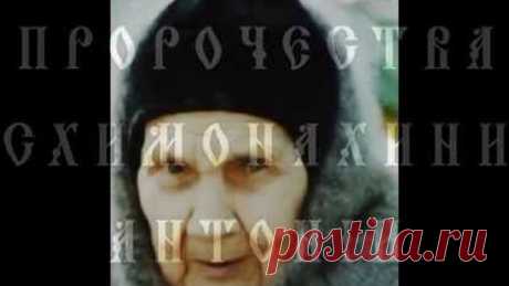 ПРОРОЧЕСТВА СХИМОНАХИНИ АНТОНИИ