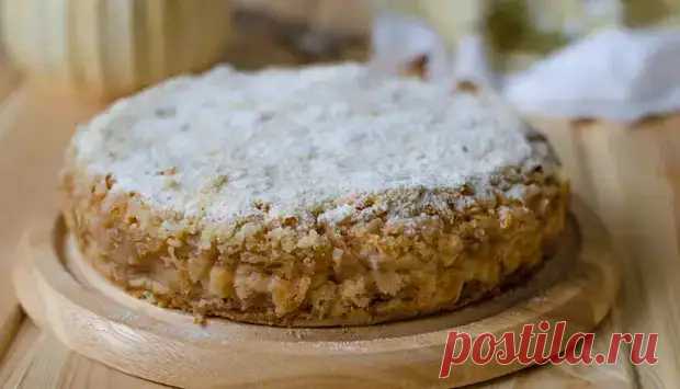 Насыпной яблочный пирог по-болгарски за 7 минут - Будет вкусно - Медиаплатформа МирТесен