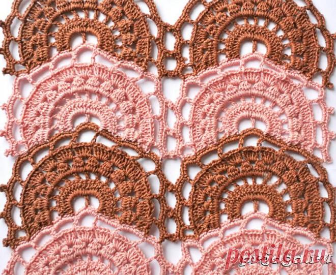 Кружево крючком, схема