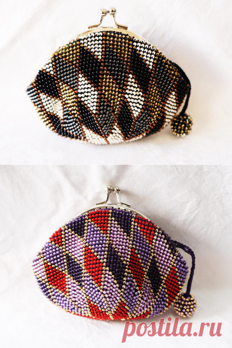 菱形模様のがま口 手芸って楽しい/ウェブリブログ