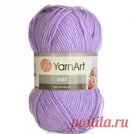 ПРЯЖА | Пряжа для ручного вязания BABY № 9560 - сирень | марья искусница
