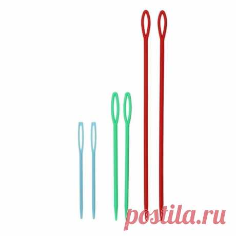 Набор игл для сшивания пряжи, шерсти 6 шт (7,9,15 см.) купить за 99 руб. в интернет-магазине Пряжа Центр