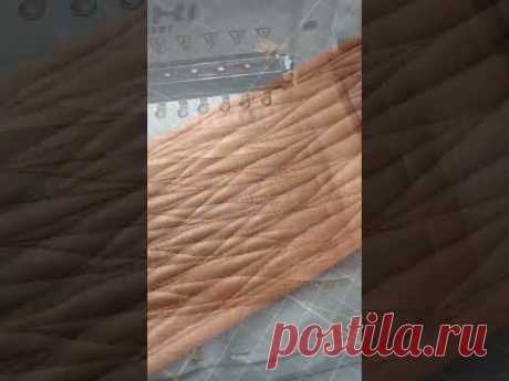 Новая объемная стежка. Работы учениц. #школашитья #стежка #miumiu #quilting