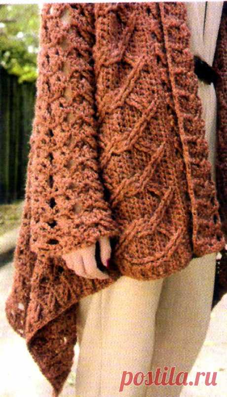 tejidos artesanales en crochet: saco descontracturado tejido en crochet