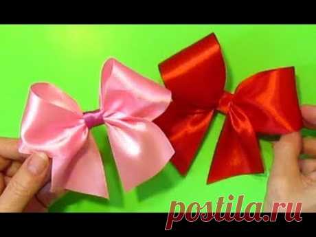 Новогодние бантики🎀Красивый бант из ленты🎀Как Быстро Сделать Бант Украшение на Ёлку Декор подарка