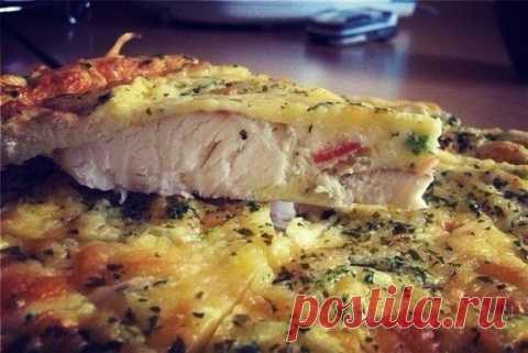 Рыба, запеченная в яйце со сметаной